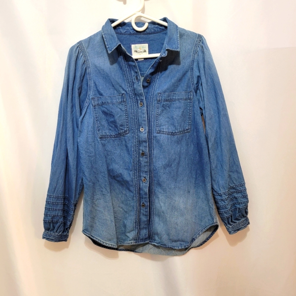 American Eagle 90's Y2K Vintage Denim Shacket Size Small